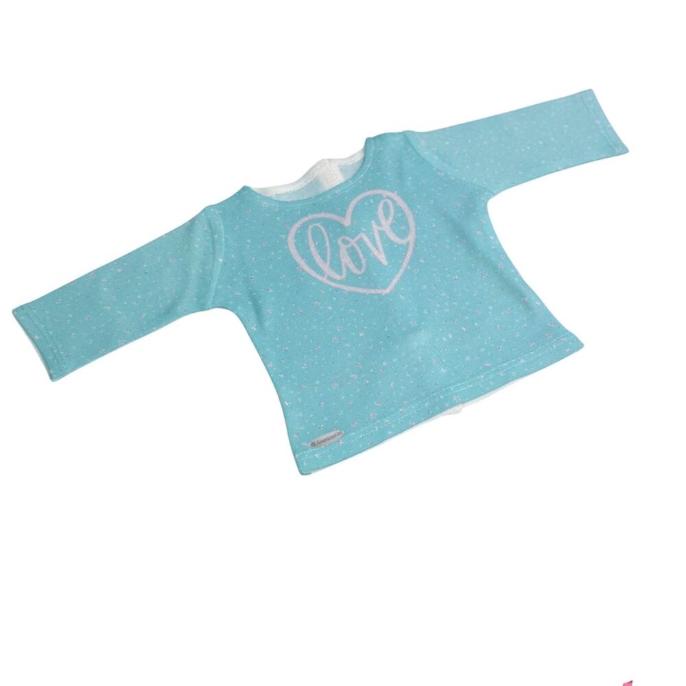 American Girl Floral Love Shirt Grace Paris France Create Your Own Accessory Top